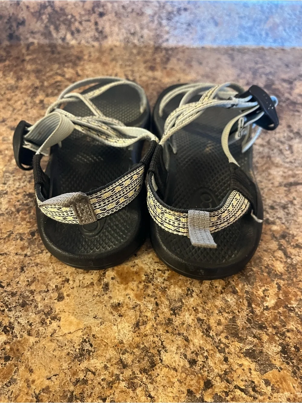 Chaco Kids Black Sandals with‎ Gray Straps